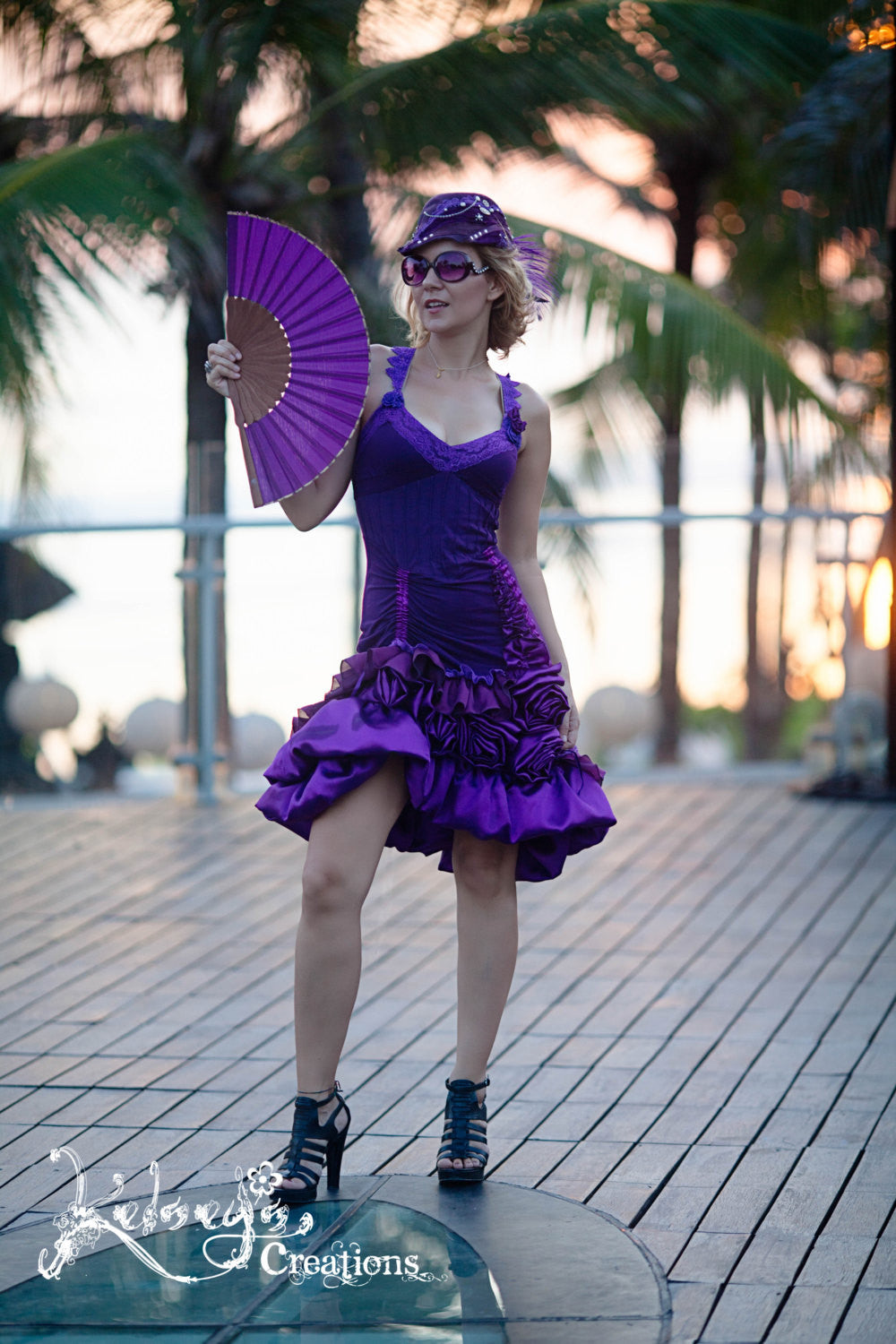 Cocktail Dress - One Size, Purple, Victorian Style Dress, Graduation, - kelseyscreations Cocktail Dress - One Size, Purple, Victorian Style Dress, Graduation, - kelseyscreations