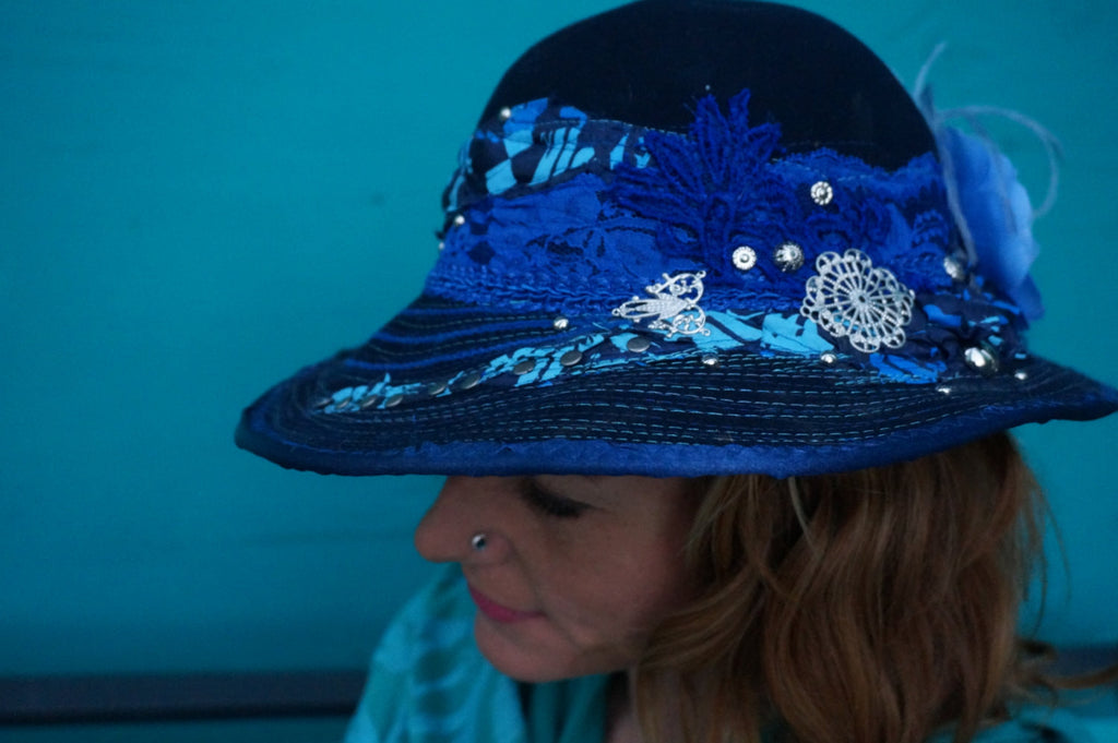 Adult Sun Hat – (Blue) – Lynne's Crafts Market